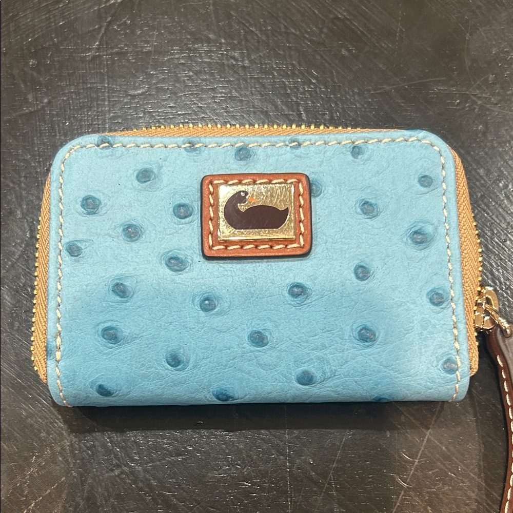 Turquoise Leather Wallet Dooney & Bourke